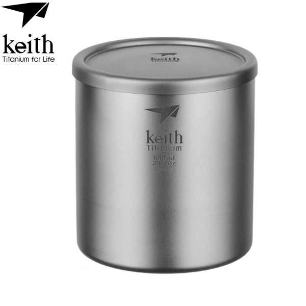 KE Double-Wall Titanium Mug with Lid_Ti3307