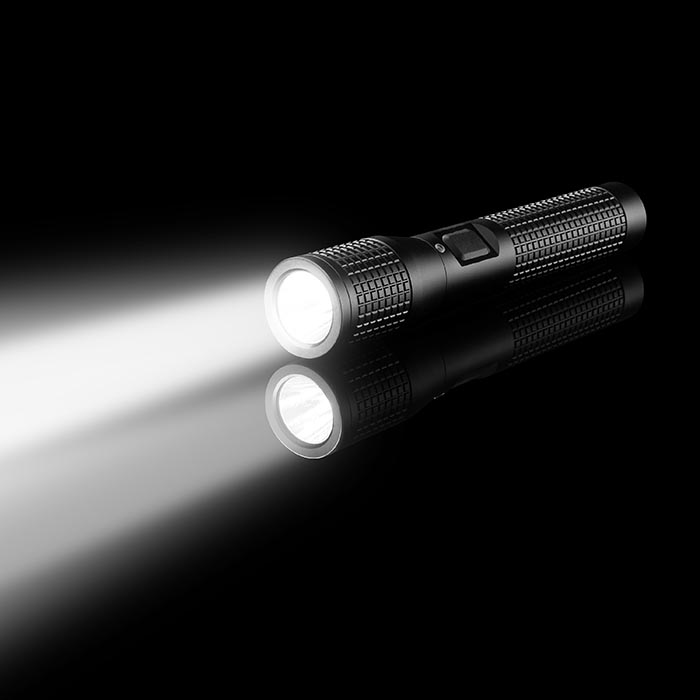 T4R 충전식 리튬 이온 LED 후레쉬 1300루멘